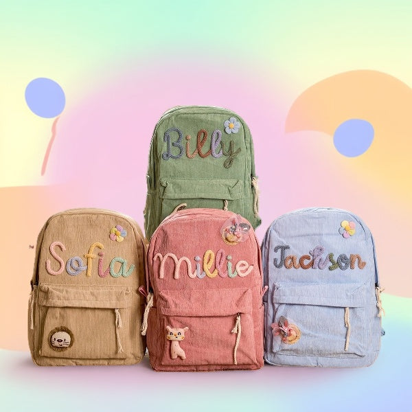 Personalized Embroidered Backpacks for Kids