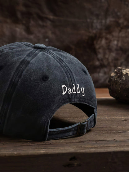 Father's Day Personalized Embroidered The Man The Myth The Legend Papa Dyed Cap