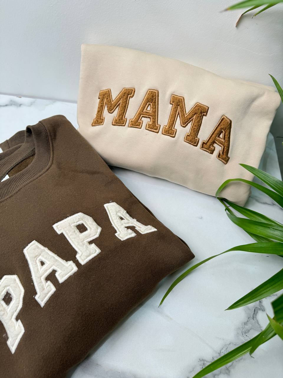 Mother's Day Personalized Fleece Fabric Embroidered Custom Text EST Hoodie Sweatshirt T-Shirt